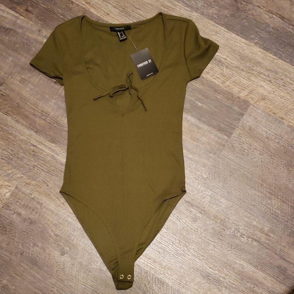 Army green bodysuit